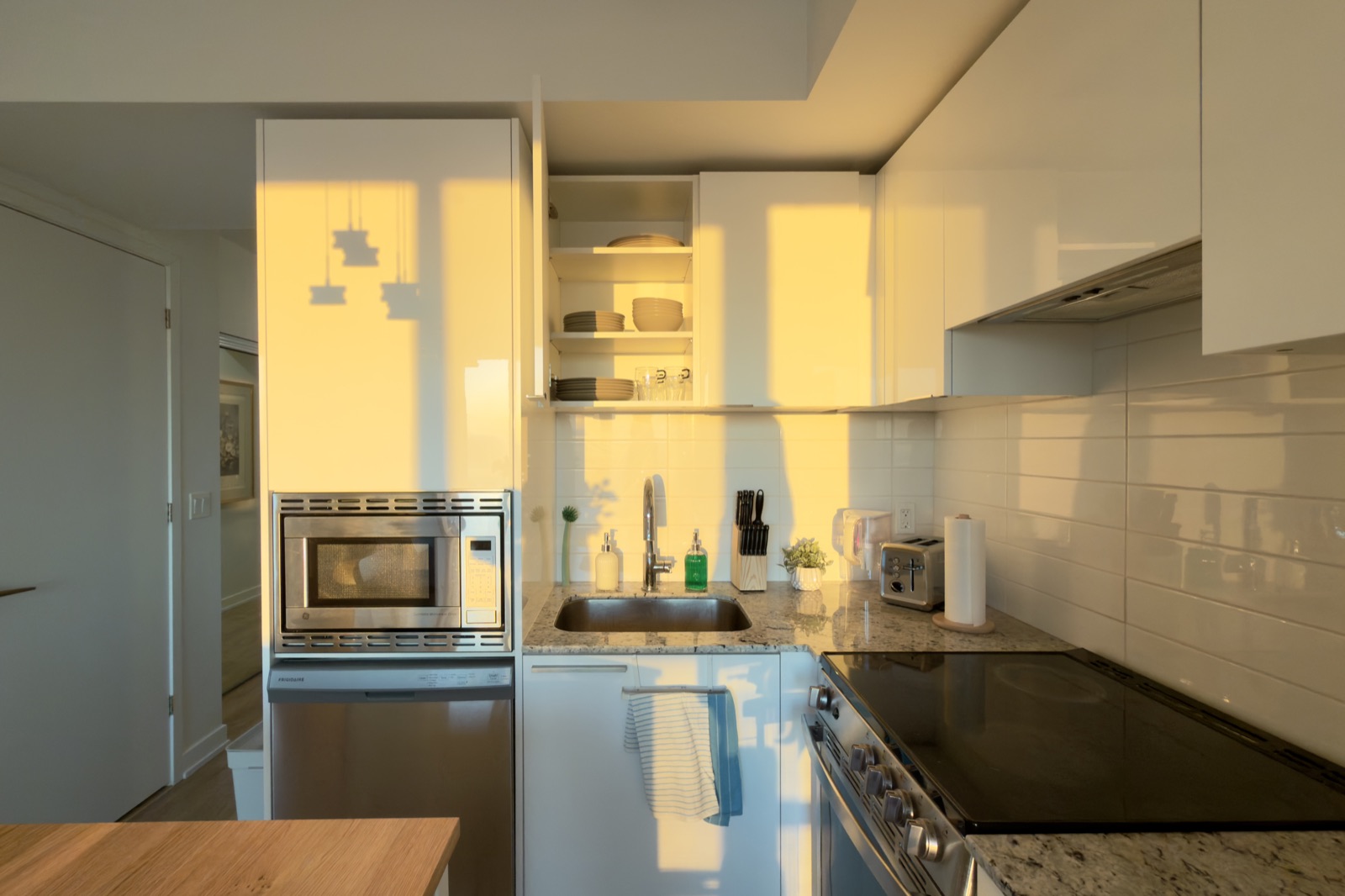 Yonge and College kitchen in evening light